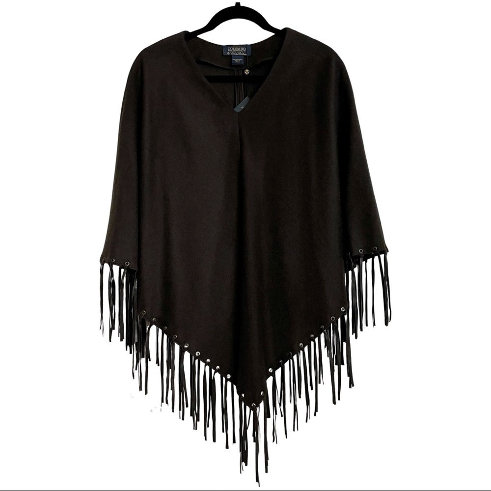 Colombo Made Exclusively for Brooks Brothers 100% Cashmere Women’s Poncho - Picture 2 of 5